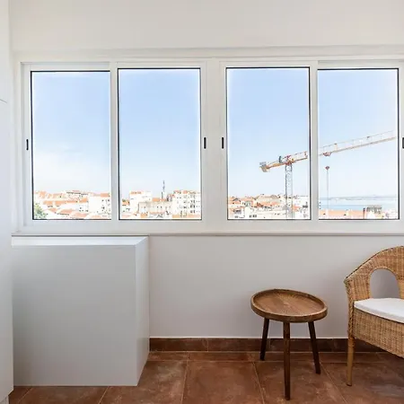 White & Blue Vintage In Graca Apartamento *