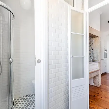 Apartamento White & Blue Vintage In Graca *
