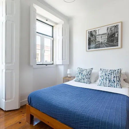 Apartment White & Blue Vintage In Graca *