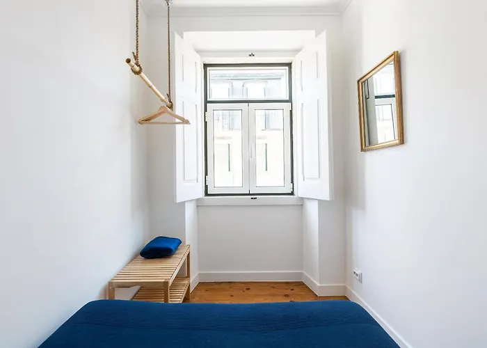 Appartamento White & Blue Vintage In Graca Lisbona